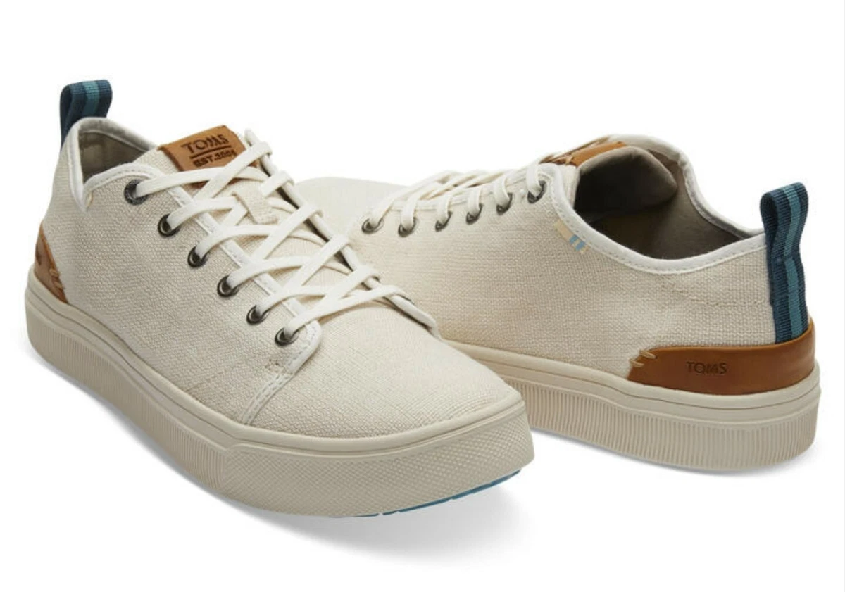 Toms Travel Lite Low Birch Heritage Canvas Sneaker Men s Size 9