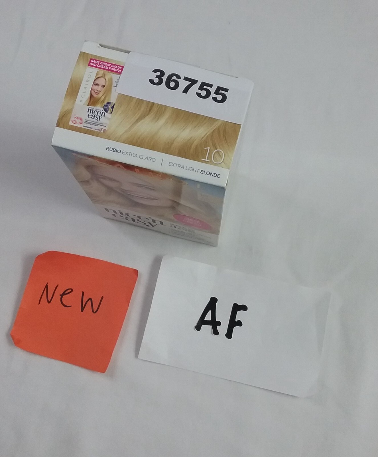 NEW, Clairol Nice 'n Easy Permanent Hair Color #10 EXTRA LIGHT BLONDE