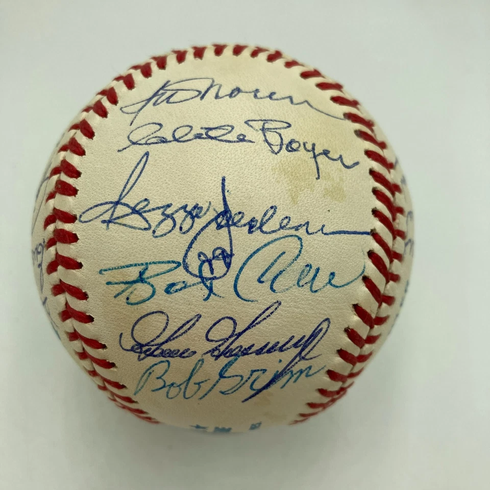 Joe Dimaggio Reggie Jackson New york Yankees Legends Multi Signed Baseball JSA - Image 2 of 4