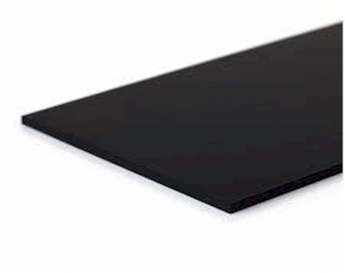 EPDM Rubber Sheet, Black, 1/16" x 12" Wide x 24" Length - Picture 2 of 6