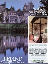 1985 IRELAND The Unexpected Pleasures Vintage PRINT AD