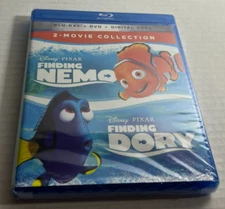 Disney Pixar Finding Nemo Finding Dory 2-Movie Collection Blu-ray DVD NEW/SEALED