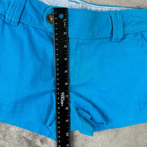 Red Camel Shorts Women Size 9 Blue 2' Twill Shorty Shorts Cheeky Summer - Picture 9 of 11