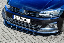 BiSonderaktion Spoilerschwert Frontspoiler V2 mit Wings aus ABS für VW Polo 6 2G