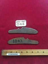 Musket 1842  LOCK PLATE BLANK  UNDRILLED   ONE gun part  read Descrption ONE
