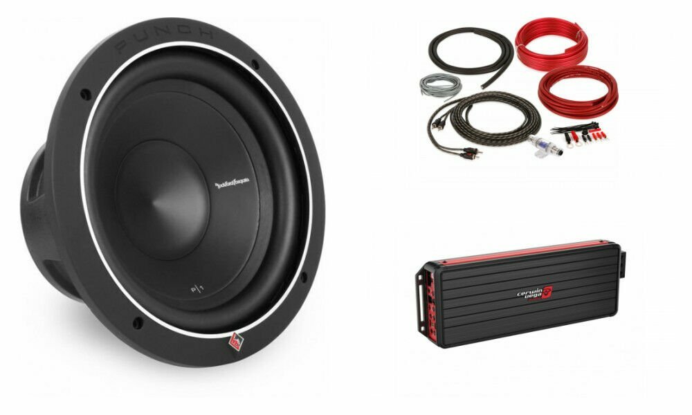 Моноблочный усилитель Cerwin-Vega VCU81 мощностью 600 Вт с 10 сабвуферами и комплектом усилителей 8-го калибра 6879000₽