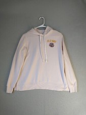 Old Navy Womens Sweatshirt Small Pink Long Sleeve Hooded Solid Casual Pullover
