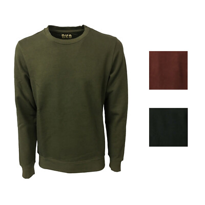 Sweatshirt Herren Gebürstet BottegaChilometriZero 100% Cotton Mod SU17010 Mad IN
