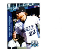 Jack Anderson 2023 West Michigan Whitecaps baseball card Tampa FL Florida State