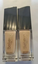 2 Pack~ IVORY~Believe Beauty Skin Finish Foundation Pump Bottle~NEW