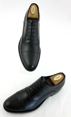 Donald Pliner Mens Embe Cap Toe Dress Shoe Black Leather  display picture 3