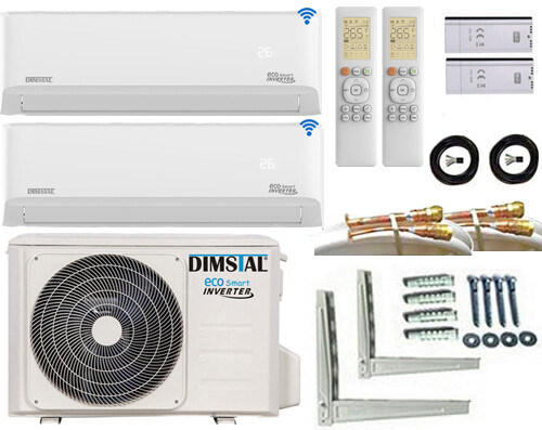*NEU* 2x 3,5kW 2x 5m Quick Connect WIFi Multi Split Klimaanlage 2 Innengeräte - Bild 7 von 12