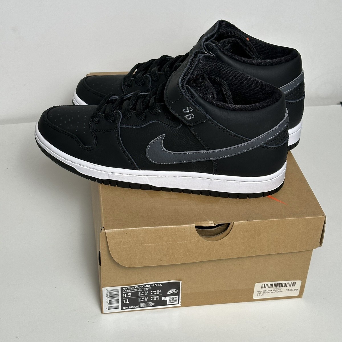 Nike SB Dunk Mid ISO Orange Label Black Dark Grey 2020