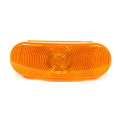 Fortpro 6'' Amber Oval Tail/Turn Incandescent Light with Amber Lens - Sealed | F2