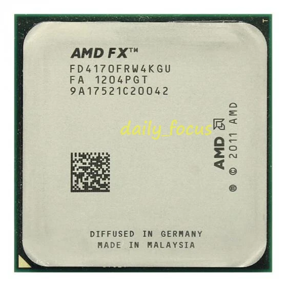 AMD FX-4100 FX-4130 FX-4170 FX-4300 FX-4350 Quad-Core Socket AM3+ CPU Processor - Image 2 of 4