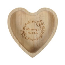 Small Wooden Heart Trinket Bowl Christmas gift for Her Mum Mothers Bits & Bobs