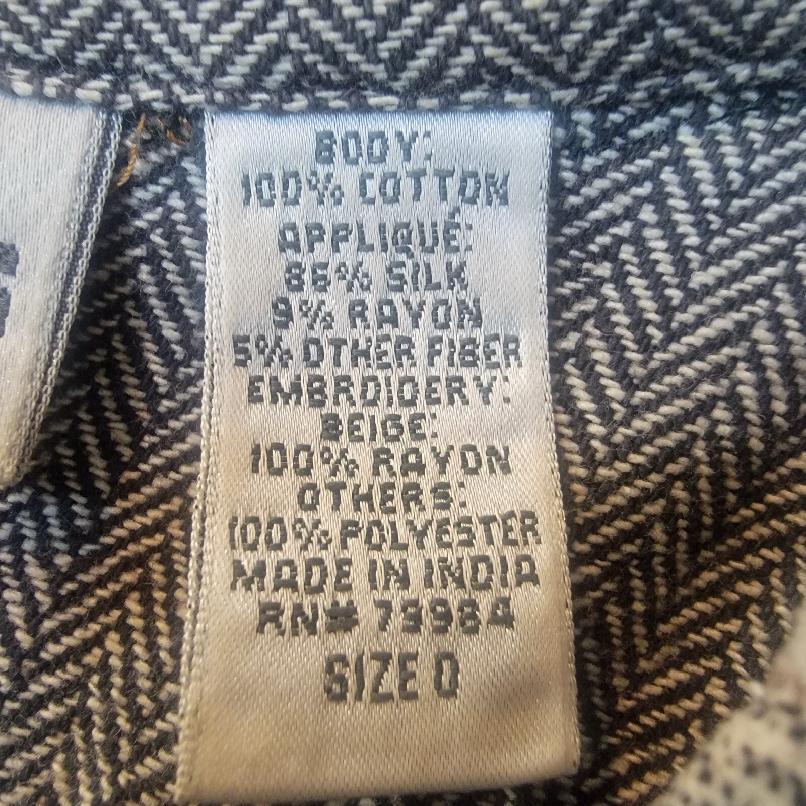 Chicos Vest Small Patchwork Embroidered  Sashiko … - image 16