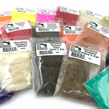 HARELINE DUBBIN - Fly Tying 100% Rabbit Hair Dubbing Hares Ear Fur Material NEW!
