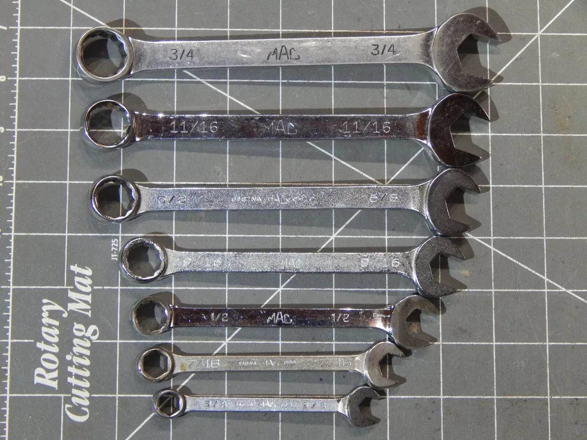 Mac 7Pc SAE Double Offset Angle Head Wrench Set 3 8