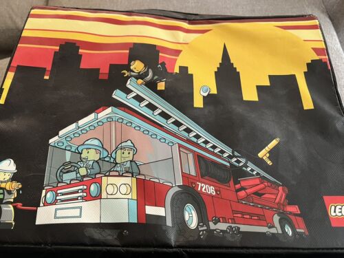 Lego zusammenklappbare Aufbewahrungsbox umbaubar zur Matte zum Spielen Feuerwehr Feuerwehrauto - Bild 2 von 22