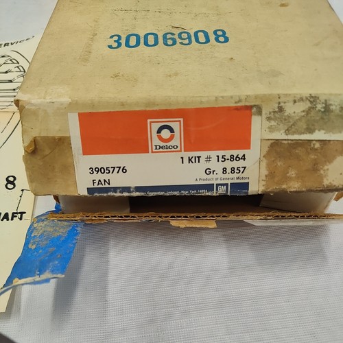 1963-1971 C2/C3 Corvette Heater Blower Motor Fan / Cage NOS OEM GM#3905776 - Picture 3 of 9