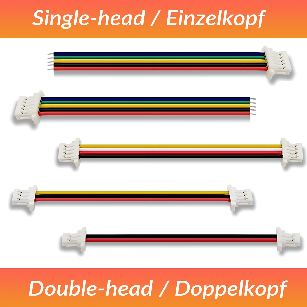 SH 1.0 Mini Micro JST Connector 2-12 Pin Leads 10/15/20cm Socket