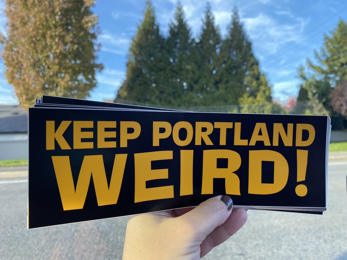 ステッカー punkandyo prov always Keep Portland Weird Bumper Sticker Decal Motto Oregon Iditarod