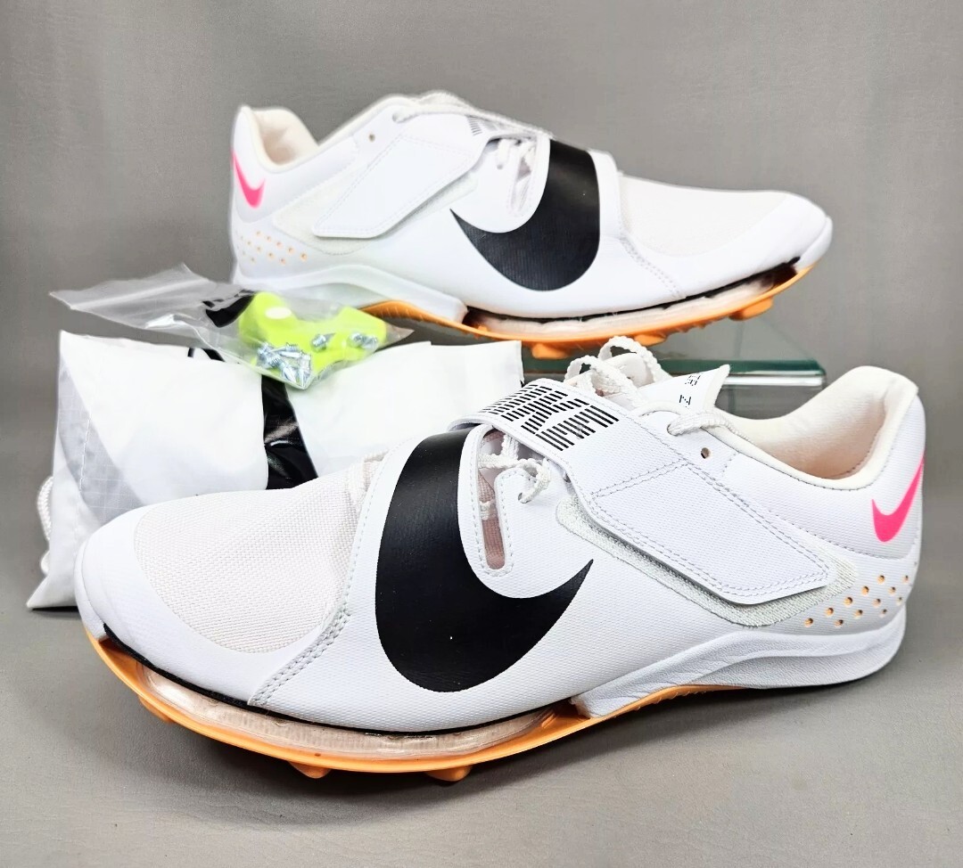 Nike Air Zoom Long Jump Elite Track Spikes White Pink CT0079-101