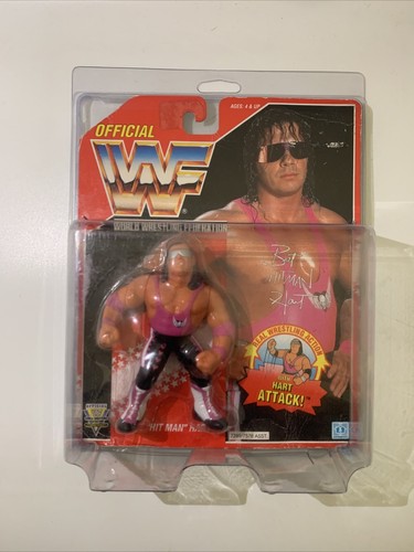 SEALED Official WWF Bret The Hitman Hart Hasbro 19...