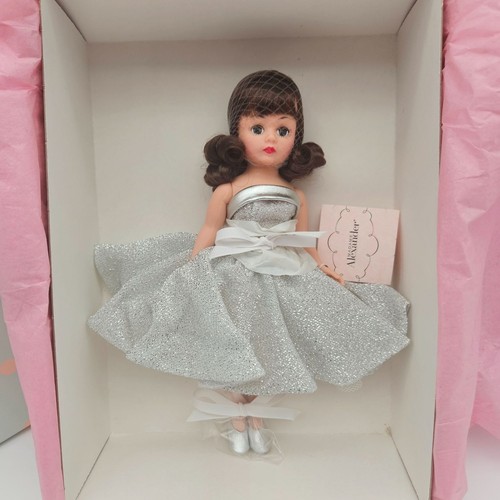 Madame Alexander 9" Silver Glitter Ballerina 34230 Brunette NIB