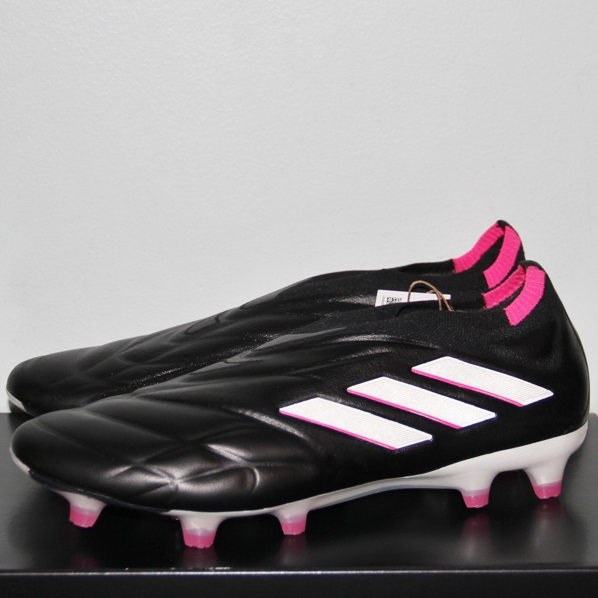 Adidas Copa Pure+ FG Soccer Cleats Black Pink HQ8895 Men\'s 5 =Women\'s 6 adidas Copa Pure+ FG - Core Black/Zero Met./Team Shock Pink  main image 4