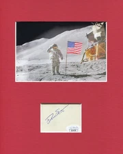 David Dave Scott NASA Astronaut Moonwalker Signed Autograph Photo Display JSA