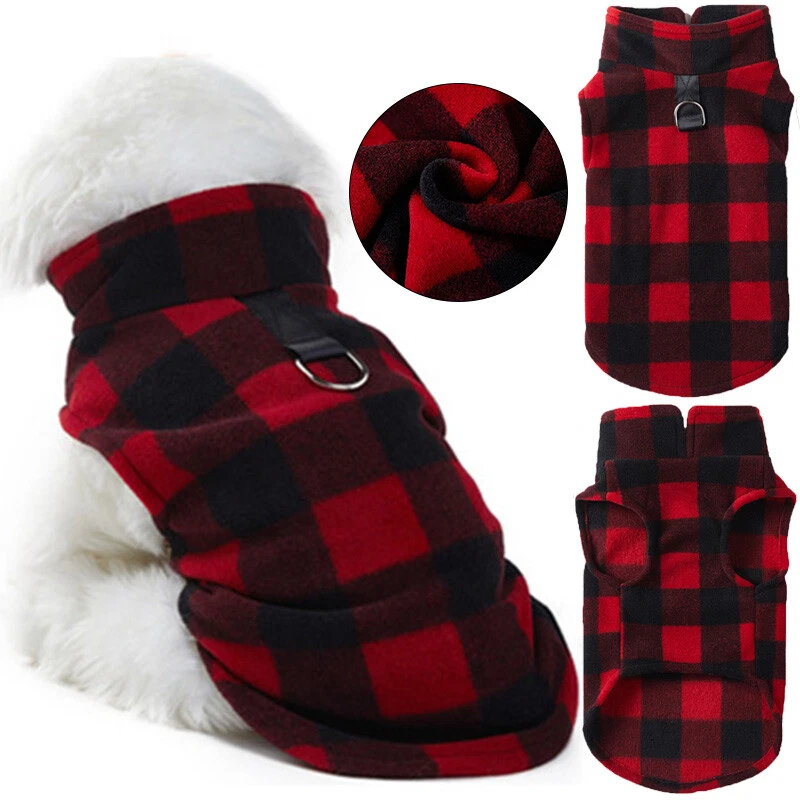 Small Pet Dog Warm Fleece Vest Clothes Coat Puppy Shirt Sweater Winter Apparel⇓ - Image 3 of 4