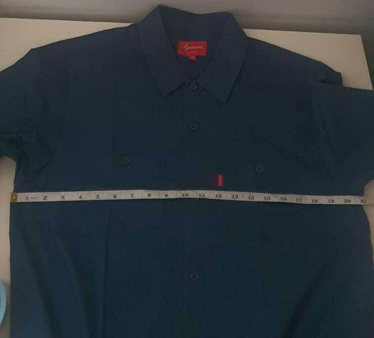 SS16 Supreme Virgin Mary Work S/S Shirt size M Medium blue short 