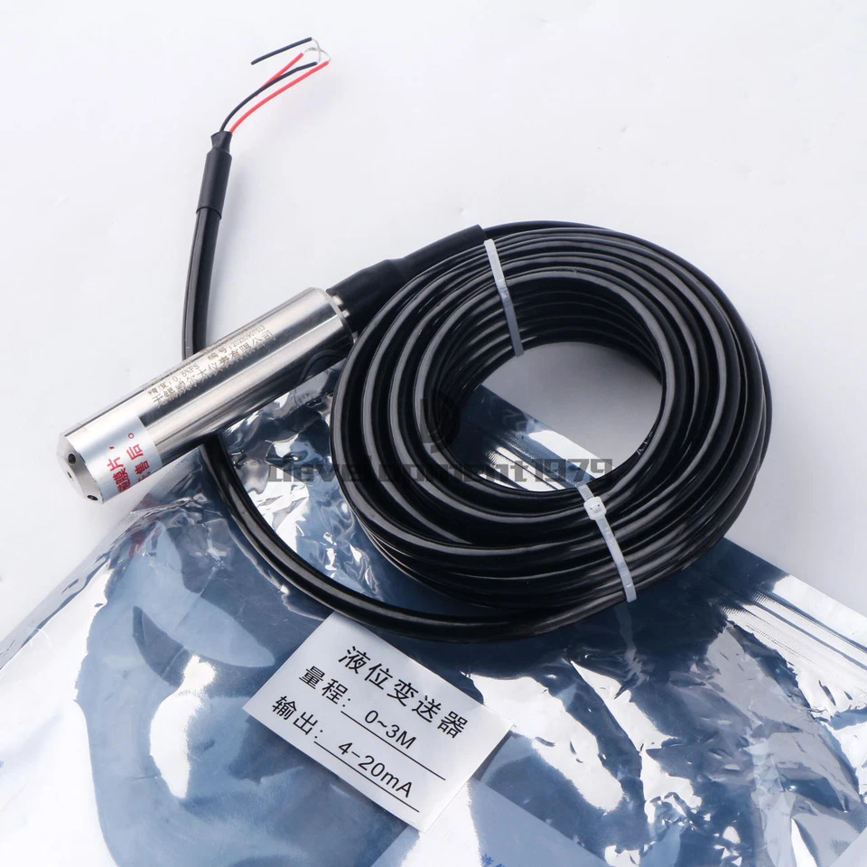 1PC Water Level Transmitter Liquid Level Transducer Sensor 1-10M Cable 4-20MA - Image 3 of 4