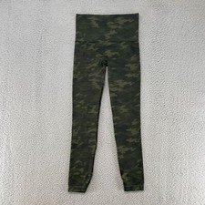 Spanx Leggings Womens Medium Look At Me Now High Rise Camo Shaping Cropped Green