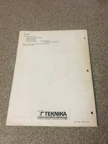Teknika CATV Service Manual & Owner's Guide Model 6510 OEM 1984 TV Converter - Picture 4 of 8