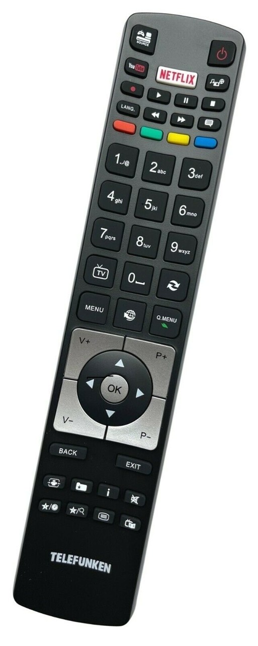 Originale Telefunken TV Fernbedienung für D32F286B4CW | D32F287N4CW |