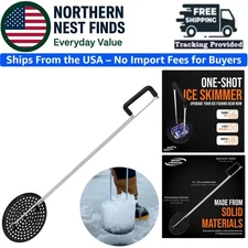 Efficient Slush Remover - 10 Inch Pro Skimmer for Ice Fishing Adventures