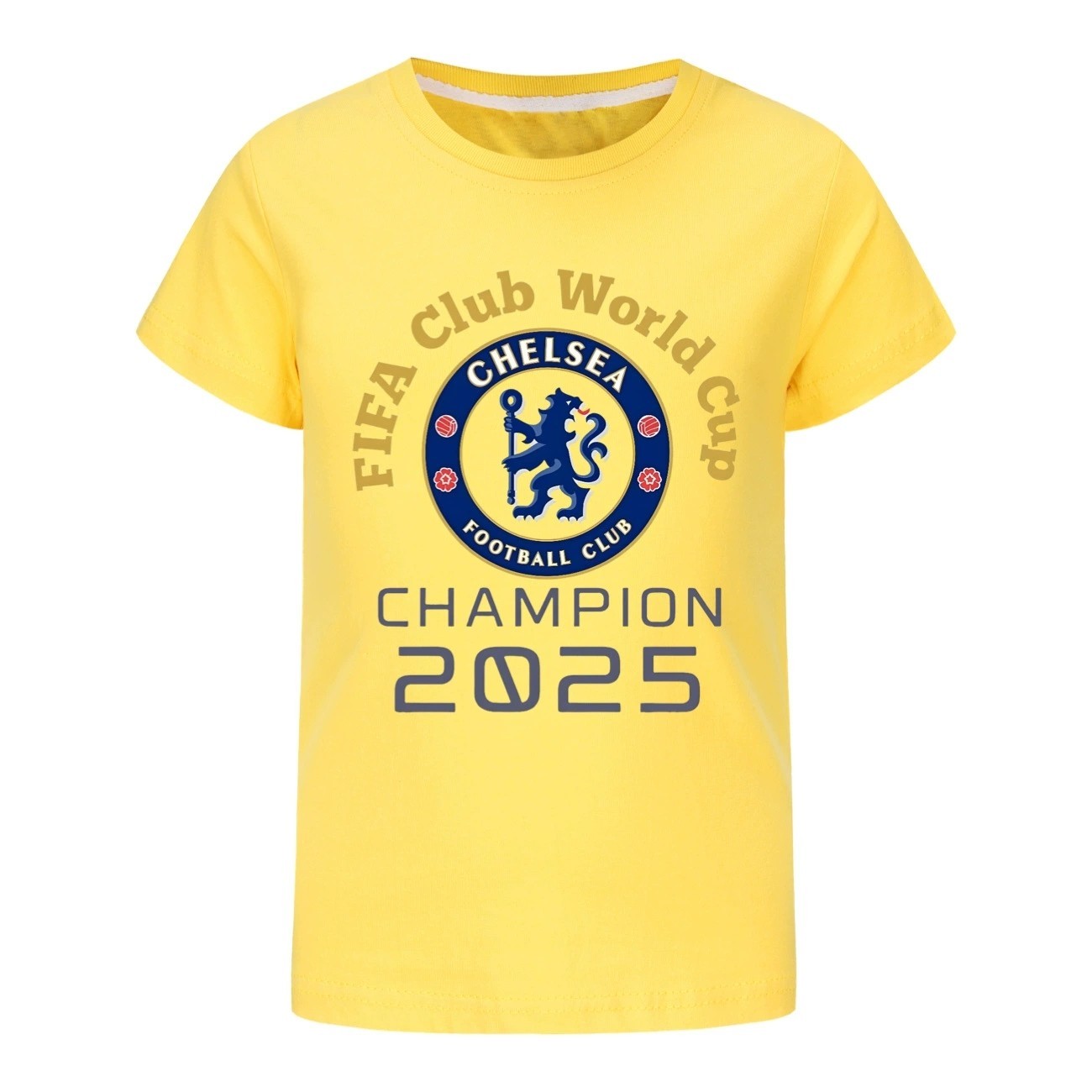 Boys Girls 2025 Chelsea Champion FIFA Club World Cup T-Shirts Tops Cotton Tees image 4