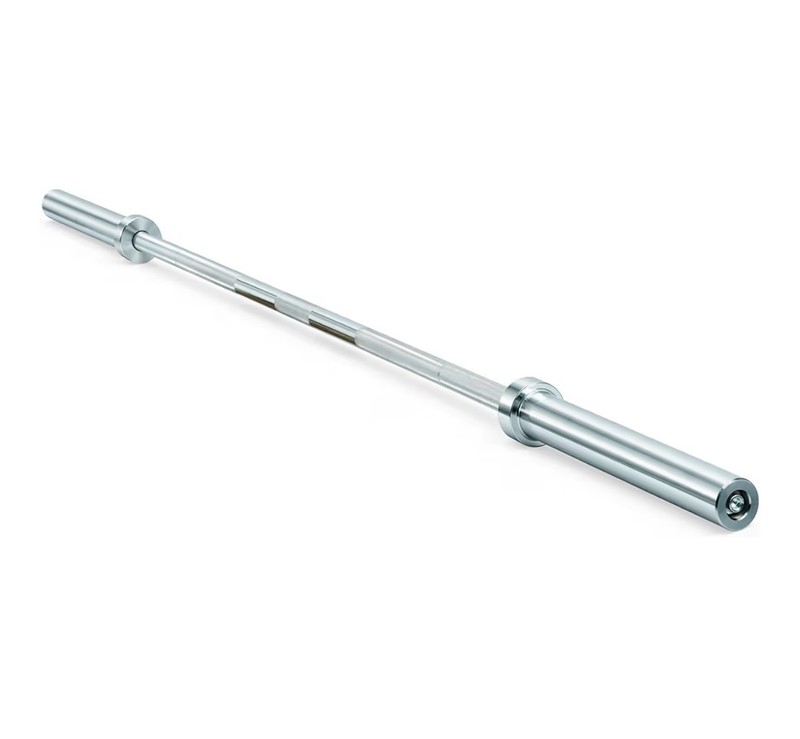 Olympic Barbell 7' Silver and Olympic Curl Bar Black