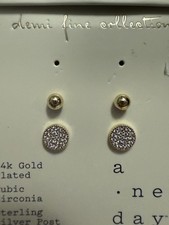 14k gold plated Earrings Two Set