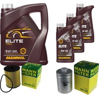 Inspektionspaket 8L Mannol Elite 5W-40 FüR Audi A8 4.2 Quattro S8 3.7 VW Passat