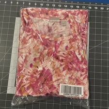 LOGO By Lori Goldstein Dress Size L Pink/Fruit Punch Sleeveless Beach Pool - New