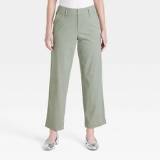 Women  s High- Rise Straight Ankle Chino Pants- Target many sizes new with tags