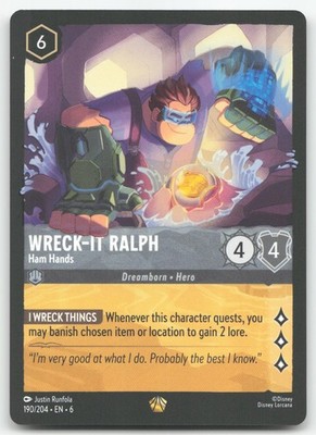 Wreck-It Ralph - Ham Hands 190/204 (NM) - Azurite Sea