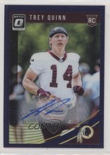 2018 Donruss Optic Rookies Purple Stars Prizm /50 Trey Quinn #120 Rookie Auto RC