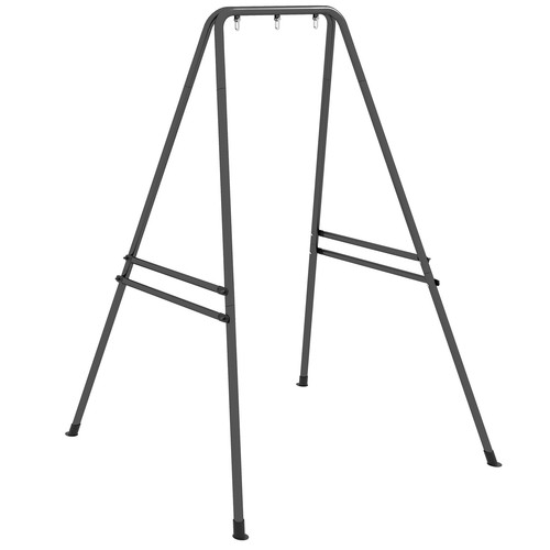 Outsunny Hammock Chair Stand Metal Frame Hammock Stand, Black - Picture 3 of 11