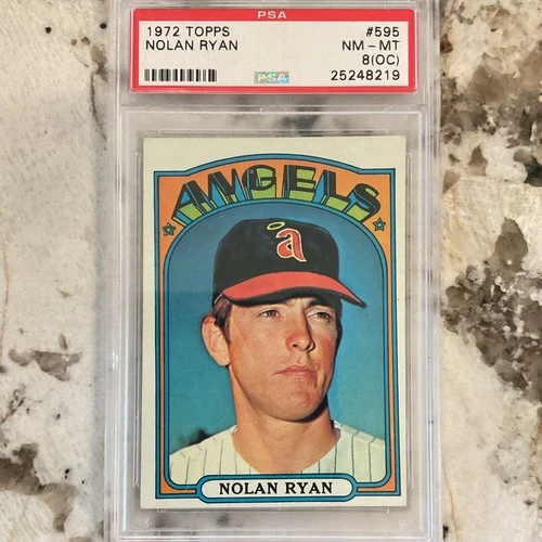 Topps 1972 Nolan Ryan #595 PSA 8(OC) California Angels Baseball Card