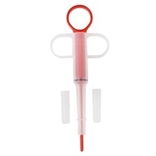 Pousseur de pilules en plastique pour chats et chiens, avec embout souple.